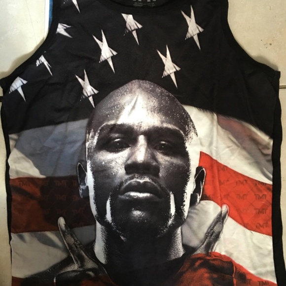 Men’s Floyd Mayweather TMT “The Money Team” Hard Work dedication tank Shirt Sz S - Picture 2 of 12